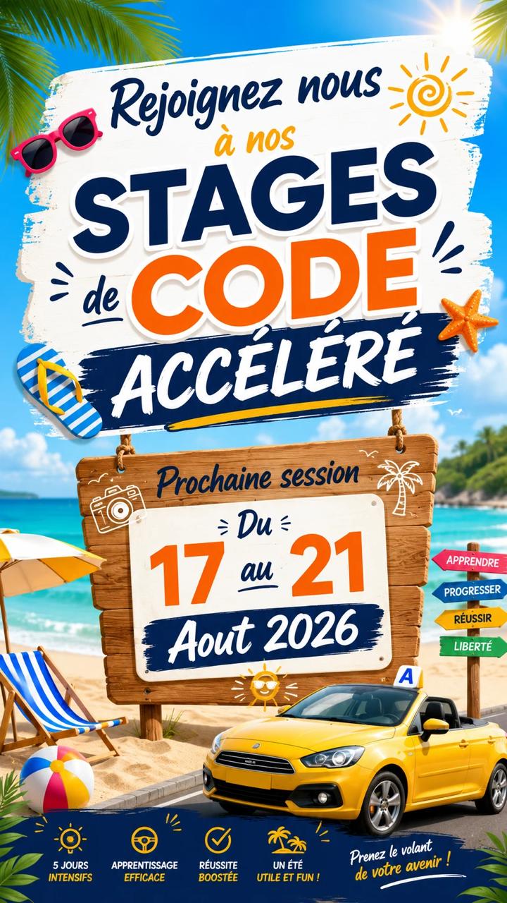 ☀️🏖️ Cet été, profitez de vos vacances pour décrocher votre Code de la route ! 🚗📚